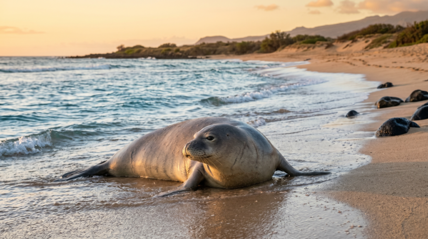 Tourist Arrested After Video Shows Rock Thrown at Endangered Hawaiian Monk Seal